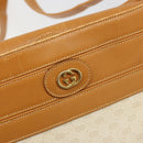 GUCCI Micro GG Supreme Shoulder Bag PVC White Gold 001 109 0579 Auth BA13477-17