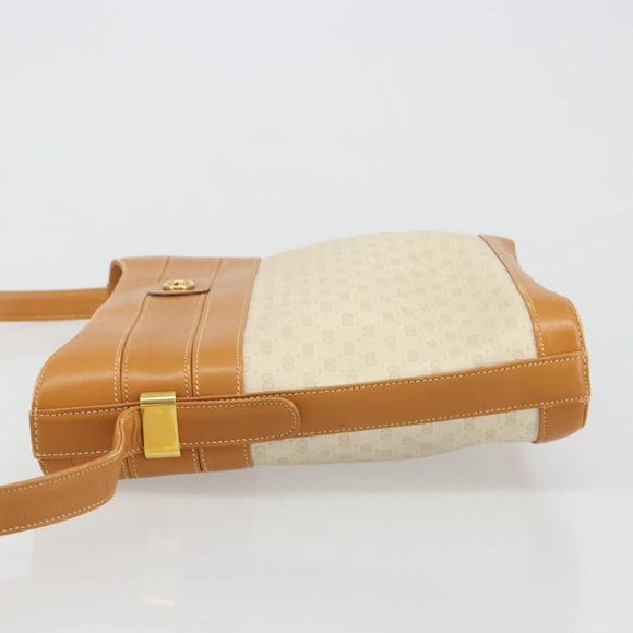 GUCCI Micro GG Supreme Shoulder Bag PVC White Gold 001 109 0579 Auth BA13477