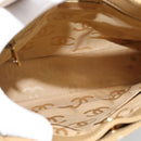 CHANEL Wild Stitch Hand Bag Leather Beige Gold CC Auth BA13478A-16