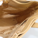 CHANEL Wild Stitch Hand Bag Leather Beige Gold CC Auth BA13478A-17