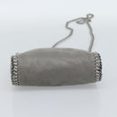 Stella MacCartney Falabella Bag Suede 2way Gray Silver 495150 Auth BA13479A-5