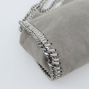 Stella MacCartney Falabella Bag Suede 2way Gray Silver 495150 Auth BA13479A-16
