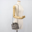 Stella MacCartney Falabella Bag Suede 2way Gray Silver 495150 Auth BA13479A-23