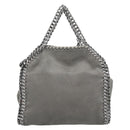 Stella MacCartney Falabella Bag Suede 2way Gray Silver 495150 Auth BA13479A-2