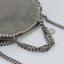 Stella MacCartney Falabella Bag Suede 2way Gray Silver 495150 Auth BA13479A-7