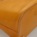 LOUIS VUITTON Monogram Vernis Houston Hand Bag Jaune M91121 LV Auth BA1348-9