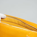 LOUIS VUITTON Monogram Vernis Houston Hand Bag Jaune M91121 LV Auth BA1348-19
