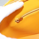 LOUIS VUITTON Monogram Vernis Houston Hand Bag Jaune M91121 LV Auth BA1348-22