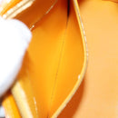 LOUIS VUITTON Monogram Vernis Houston Hand Bag Jaune M91121 LV Auth BA1348-23