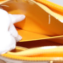 LOUIS VUITTON Monogram Vernis Houston Hand Bag Jaune M91121 LV Auth BA1348-24