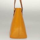 LOUIS VUITTON Monogram Vernis Houston Hand Bag Jaune M91121 LV Auth BA1348-3