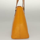 LOUIS VUITTON Monogram Vernis Houston Hand Bag Jaune M91121 LV Auth BA1348-4