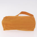 Salvatore Ferragamo Vala Hand Bag Canvas 2way Orange Silver Auth BA13480-6