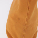 Salvatore Ferragamo Vala Hand Bag Canvas 2way Orange Silver Auth BA13480-5