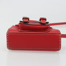 Chloe Hand Bag Leather 2way Red Gold Auth BA13481A-5