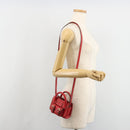 Chloe Hand Bag Leather 2way Red Gold Auth BA13481A-23