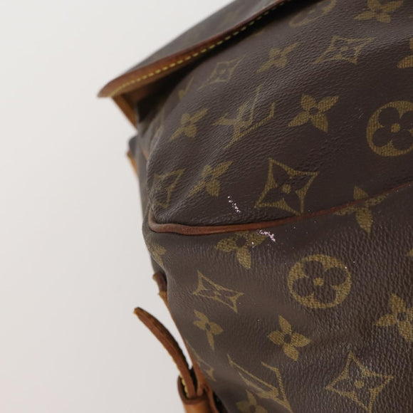 LOUIS VUITTON Monogram Saumur 35 Shoulder Bag M42254 LV Auth BA13483