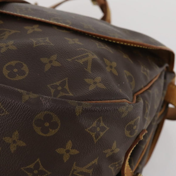 LOUIS VUITTON Monogram Saumur 35 Shoulder Bag M42254 LV Auth BA13483