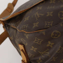 LOUIS VUITTON Monogram Saumur 35 Shoulder Bag M42254 LV Auth BA13483-18
