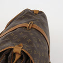 LOUIS VUITTON Monogram Saumur 35 Shoulder Bag M42254 LV Auth BA13483-6