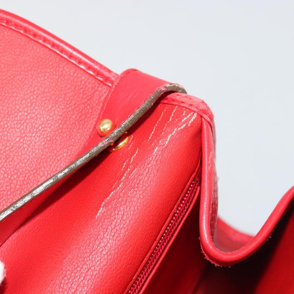 Christian Dior Schoudertas Leer Rood Goud Origineel BA13488