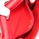 Christian Dior Shoulder Bag Leather Red Gold Auth BA13488-22