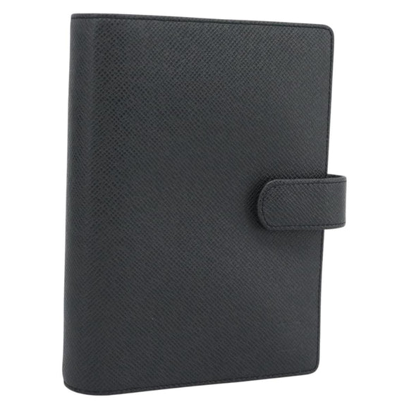 LOUIS VUITTON Taiga Leather Agenda MM Day Planner Cover Ardoise Auth BA13490