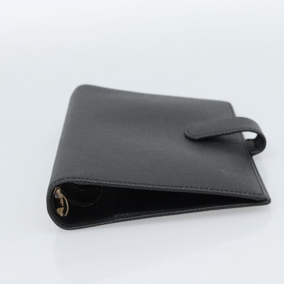LOUIS VUITTON Taiga Leather Agenda MM Dagleiding Kaft Ardoise Auth BA13490
