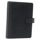 LOUIS VUITTON Epi Agenda MM Day Planner Cover Black R20042 LV Auth BA13491-1