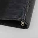 LOUIS VUITTON Epi Agenda MM Day Planner Cover Black R20042 LV Auth BA13491-7