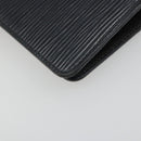 LOUIS VUITTON Epi Agenda MM Day Planner Cover Black R20042 LV Auth BA13491-16