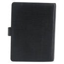 LOUIS VUITTON Epi Agenda MM Day Planner Cover Black R20042 LV Auth BA13491-2