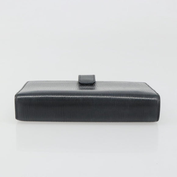 LOUIS VUITTON Epi Agenda MM Day Planner Cover Black R20042 LV Auth BA13491