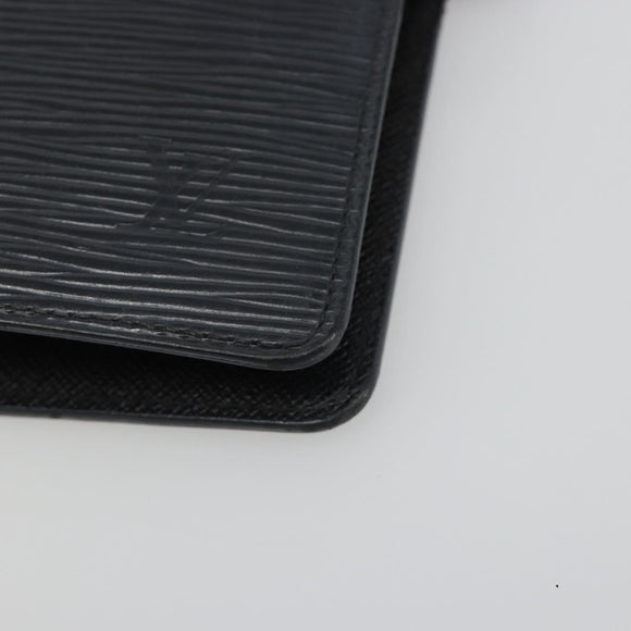 LOUIS VUITTON Epi Agenda MM Day Planner Cover Black R20042 LV Auth BA13491