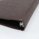 LOUIS VUITTON Epi Agenda MM Day Planner Cover Mocha R2004D LV Auth BA13492-10