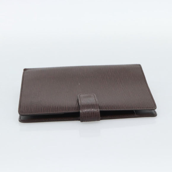LOUIS VUITTON Epi Agenda MM Day Planner Cover Mocha R2004D LV Auth BA13492