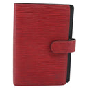 LOUIS VUITTON Epi Agenda PM Day Planner Cover Red R20057 LV Auth BA13493-13