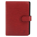 LOUIS VUITTON Epi Agenda PM Day Planner Cover Red R20057 LV Auth BA13494-13