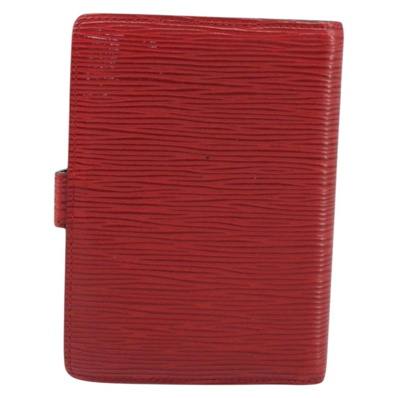 LOUIS VUITTON Epi Agenda PM Day Planner Cover Red R20057 LV Auth BA13494