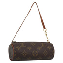 LOUIS VUITTON Monogram Papillon Pouch LV Auth BA13496-1