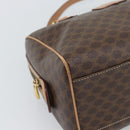 CELINE Macadam Canvas Hand Bag PVC Leather 2way Brown Gold Auth BA13498A-13