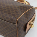 CELINE Macadam Canvas Hand Bag PVC Leather 2way Brown Gold Auth BA13498A-14