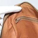 CELINE Macadam Canvas Hand Bag PVC Leather 2way Brown Gold Auth BA13498A-21