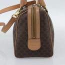 CELINE Macadam Canvas Hand Bag PVC Leather 2way Brown Gold Auth BA13498A-5