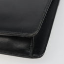 Christian Dior Shoulder Bag Leather Black Gold Auth BA13501-15