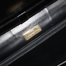 Christian Dior Shoulder Bag Leather Black Gold Auth BA13501-18