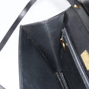 Christian Dior Shoulder Bag Leather Black Gold Auth BA13501-20