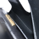 Christian Dior Shoulder Bag Leather Black Gold Auth BA13501-22