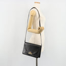 Christian Dior Shoulder Bag Leather Black Gold Auth BA13501-23