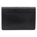 Christian Dior Shoulder Bag Leather Black Gold Auth BA13501-2